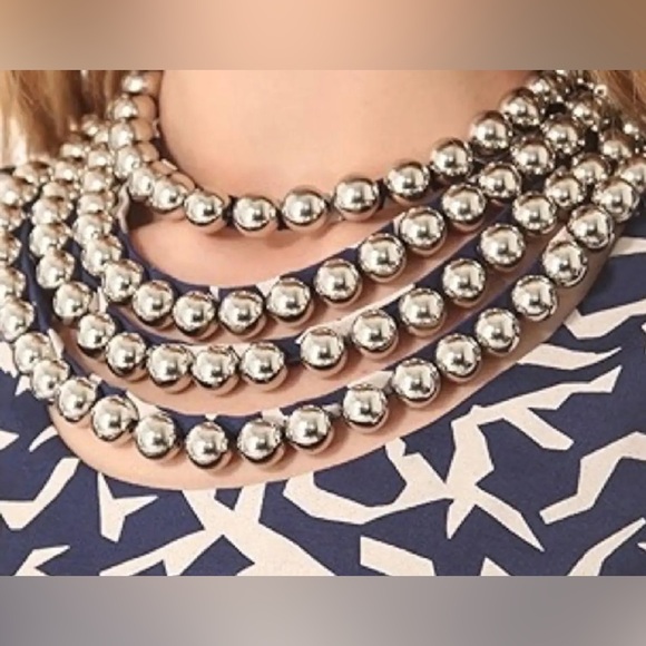 Diane Von Furstenberg Navy Cream Natalie Sheath Shift Dress Womens Sz 6 - Picture 4 of 14